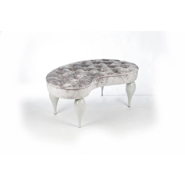 Not Yet Made - Made To Order Gray Senib Fabric Carlos Pouf from VGnewtrend For Sale - Image 5 of 5