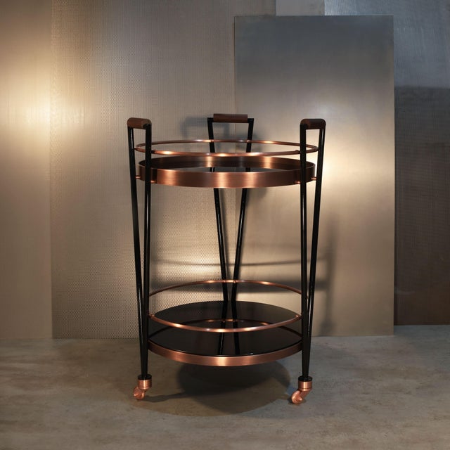 Crossroads Bar Cart by Porus Studio For Sale - Image 4 of 10