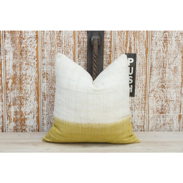 Olive Tanan Organic Silk Pillow For Sale - Image 8 of 8