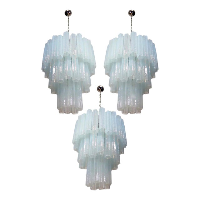 Tronchi Chandeliers in the style of Toni Zuccheri for Venini, Set of 3 For Sale