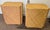 Retail Cost $2991 per table Showroom Samples- great condition. Baker McGuire Woven Cane Mesa Accent Table Clear Coat...