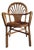 Vintage Bamboo Chair with Arms For Sale