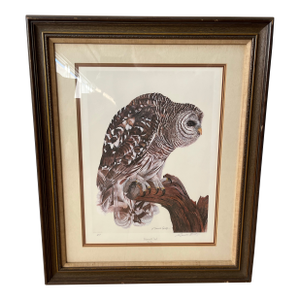 Owl Portraits of the World, Barred Owl Print, E. Darrell Smith Artist Proof