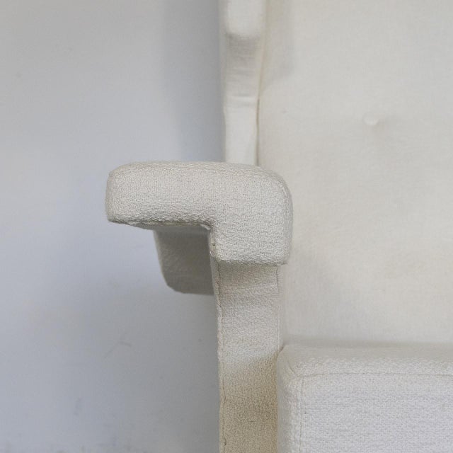 Large Vintage Lounge Chair in Fabric and Metal, 1960s For Sale - Image 14 of 15