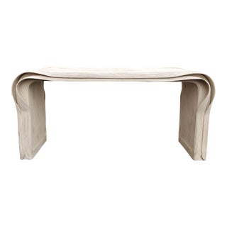 Rare Betty Cobonpue Pencil Reed "Ribbon" Console Table For Sale