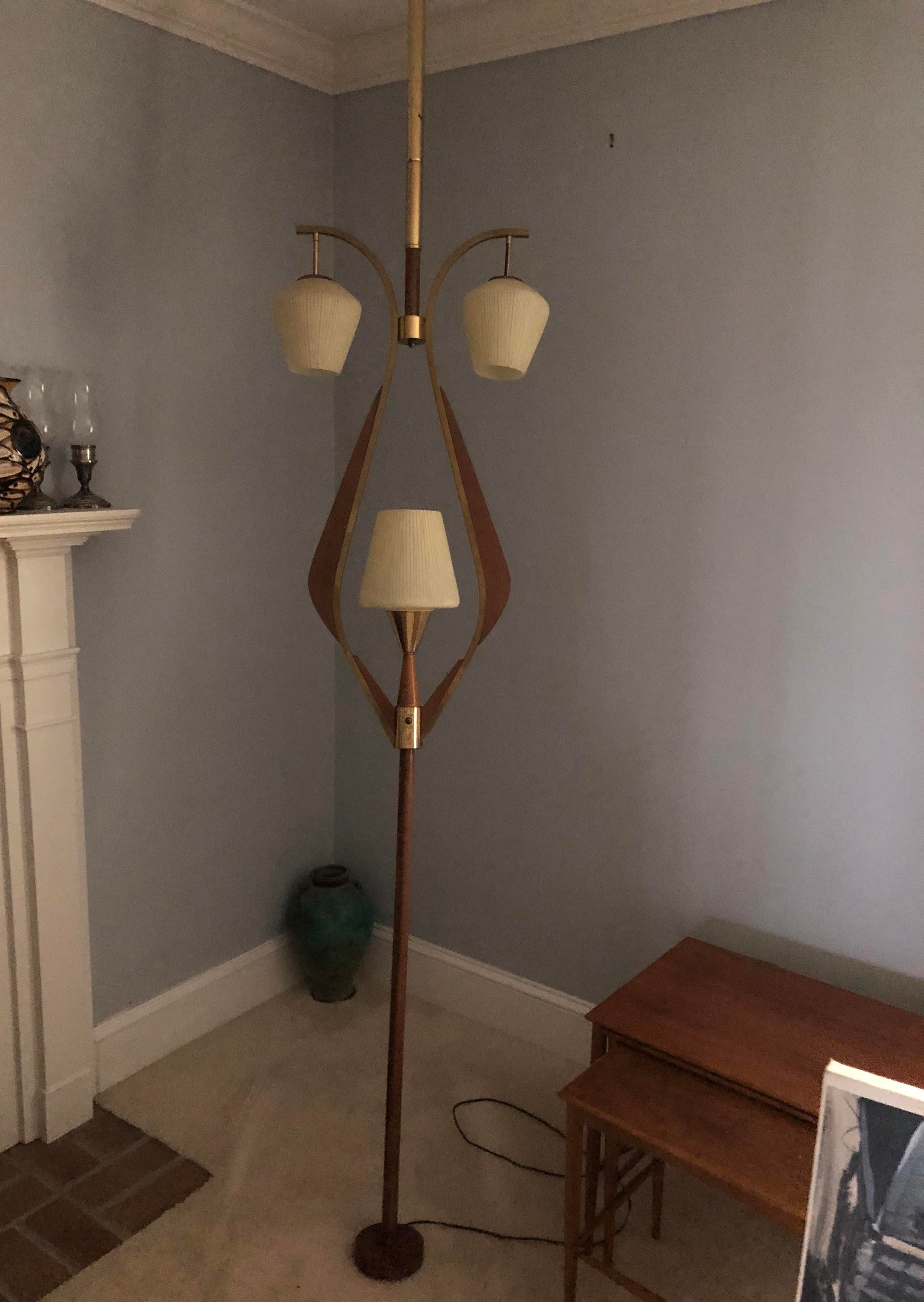 mid century pole light