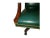 2000 - 2009 Hancock and Moore Green Leather Executive Desk Chair For Sale - Image 5 of 6