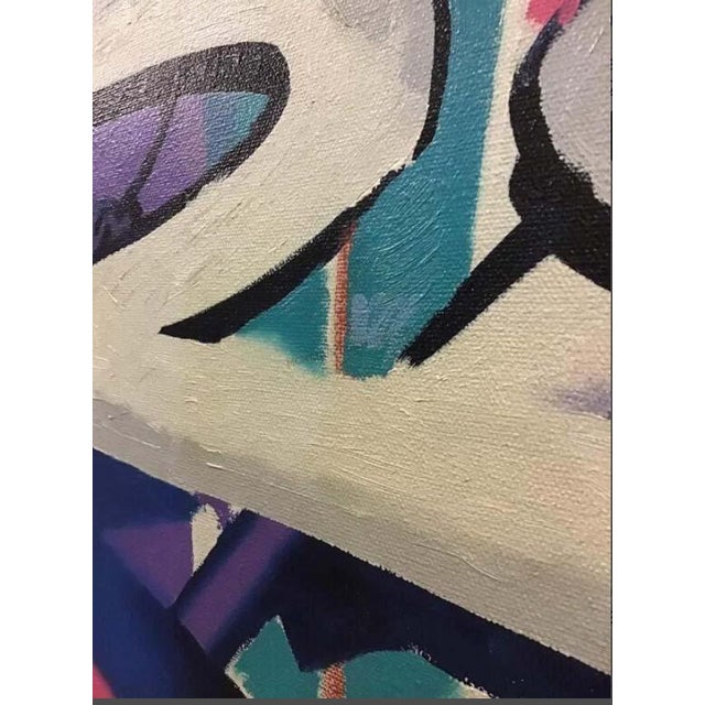 Abstract Signed Daniel Lacey ‘Rio’ Oil Painting on Canvas For Sale - Image 3 of 5