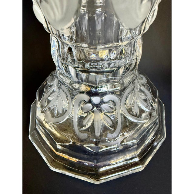 Pair of Reversible Glass Vases & Taper/Pillar Candleholders For Sale - Image 4 of 12
