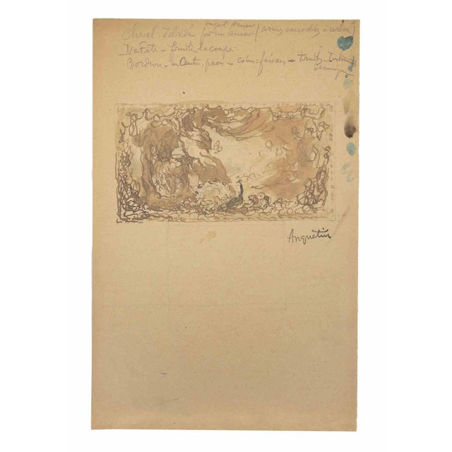 The Bird e is an ink drawing on paper realized in the early 20th Century by Louis Anquetin (1861-1932). Hand-signed on the...