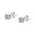 .925 Sterling Silver 1/10 cttw Prong Set Round-Cut Trio Diamond Stud Earrings, A Pair For Sale - Image 4 of 6