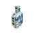 Chinese Blue White Porcelain Hexagonal Figural Graphic Art Vase For Sale - Image 4 of 15