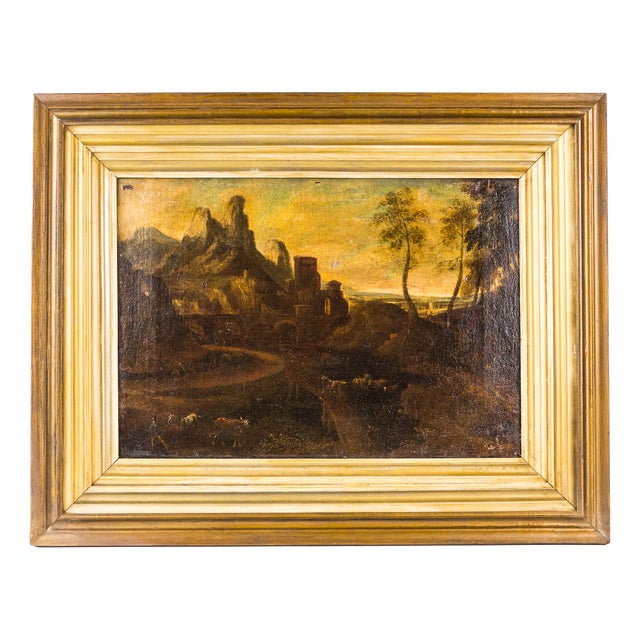 After Claude Lorrain, Landscape, 1800s, Oil on Canvas For Sale