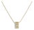 10K Yellow Gold Diamond Accent "E" Initial Bubble Pendant Necklace For Sale