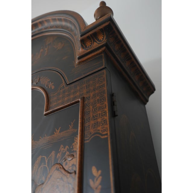 Harden Black Painted Chinoiserie Secretary Desk For Sale - Image 14 of 18