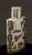 Offering this gorgeous Art Nouveau sterling silver over glass perfume bottle. It is smaller scale but the intricate detail...