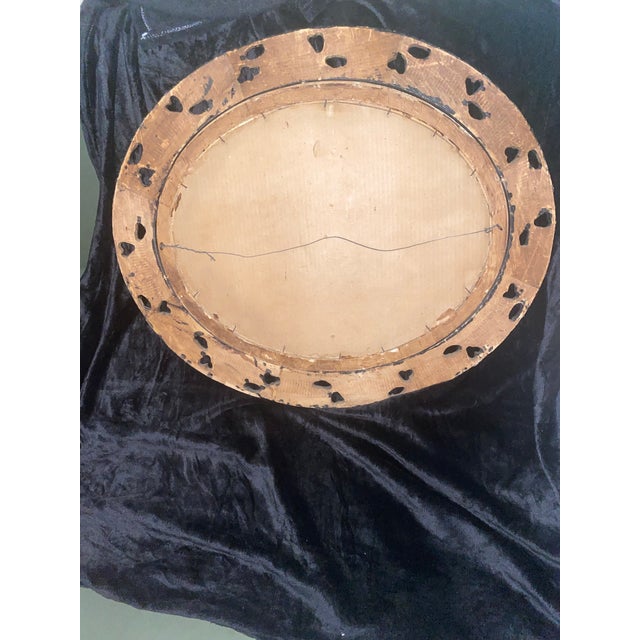 Antique 19th Century "Pharaoh's Horses" Lithograph in Openwork Ornate Oval Frame For Sale In Miami - Image 6 of 10