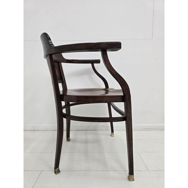 Fischel Armchair Model 6048 After Otto Wagner, Austria, C. 1900 by Otto Wagner for Fischel, 1890s For Sale - Image 10 of 18