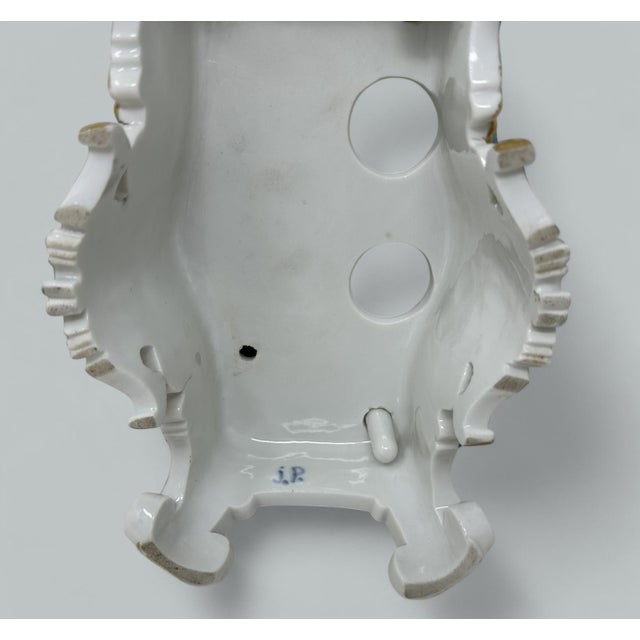 Ceramic Antique French Porcelain Jacob Petite Desk Set Inkstand Provenance Ava Gardner For Sale - Image 7 of 8