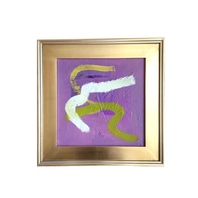 2020s Lavender Gust Original Painting For Sale - Image 5 of 5