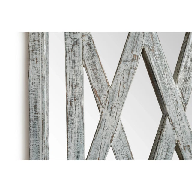 Rustic Vintage Jakarta Window Mirror For Sale - Image 3 of 4