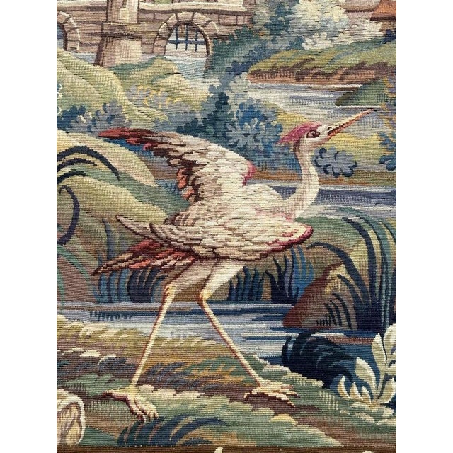 Vintage French Aubusson Tapestry, 1940s For Sale - Image 6 of 18