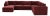 Wood Willow Berry Red with Mauve Piping Modular 7-Piece Performance Velvet Large Chaise Sectional For Sale - Image 7 of 7