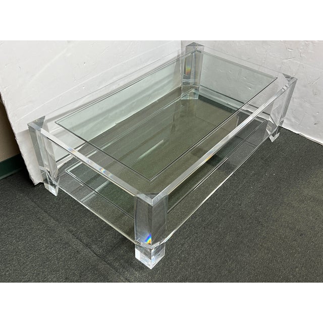 Interlude Home Surrey Glass + Acrylic Coffee Table Chairish