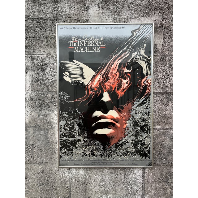 Vintage 1980s "The Infernal Machine" PLay Original Promotional Poster Authographed by Maggie Smith. For Sale - Image 13 of 15