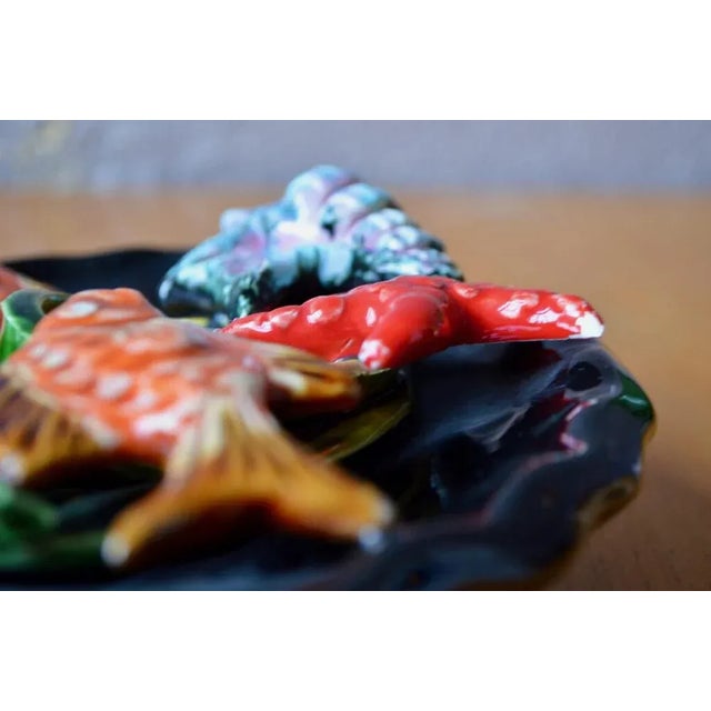 French Riviera Style Ceramic Fish Bowl, 1960s For Sale - Image 6 of 9