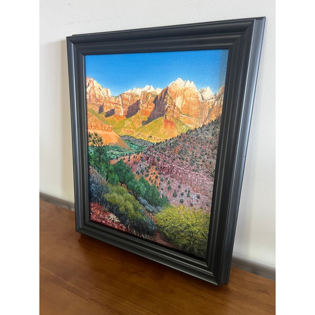 An original oil painting by Steve Schaaf, inspired by a scene he photographed during a trip to Utah and later translated...
