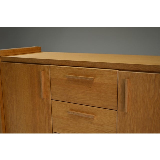 Wood Large Brutalist Oak Sideboard, Belgium, 1990s For Sale - Image 7 of 9