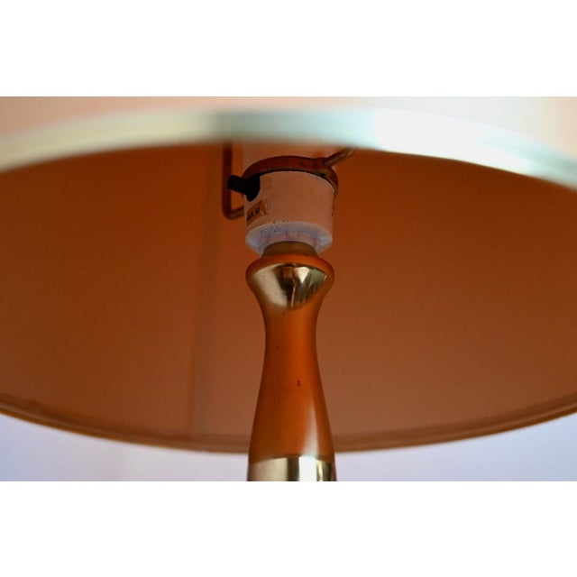 Gold Vintage Regency Danish Lamp in Gold-Plated Brass, 1970s For Sale - Image 8 of 15