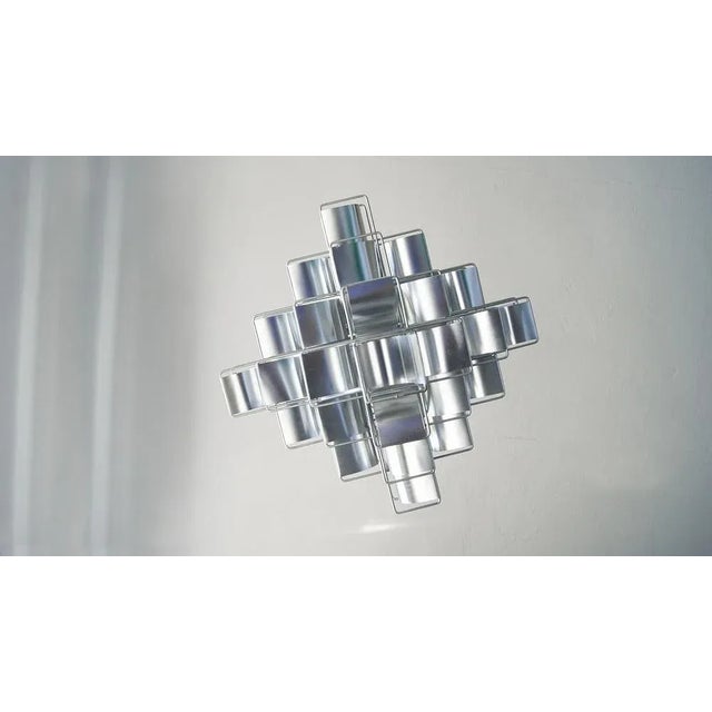 Metal Cassiope Pendant Lamp by Max Sauze for Max Sauze Studio, France, 1969 For Sale - Image 7 of 11