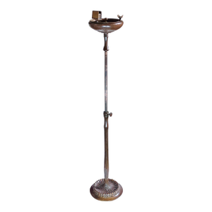 Original Tiffany Studios Bronze Smoking Stand With 1654 Base