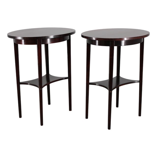 No. 206 Side Tables from Thonet, Former Czechoslovakia, 1930s, Set of 2 For Sale