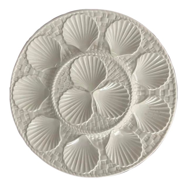Mid Century Longchamp Oyster / Scallop Serving Platter For Sale