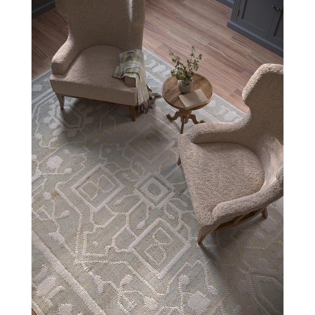 Traditional Momeni Nirvana Blue Hand Woven 2'3" X 8' Runner For Sale - Image 3 of 10