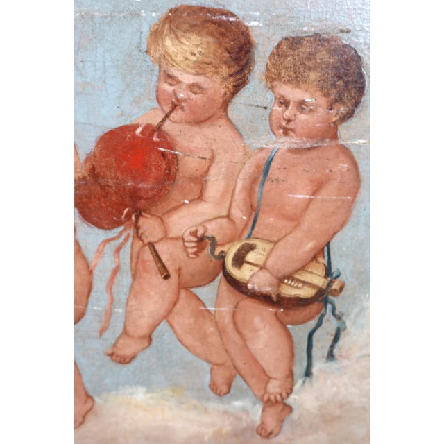 Cherubs, 1890s-1910s, Oil on Canvas For Sale - Image 12 of 14