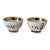 1960s Pair of Gilt Porcelain Appetizer Bowls For Sale