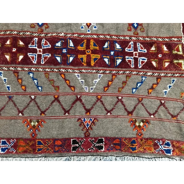Vintage Moroccan Berbere Rug For Sale - Image 4 of 18