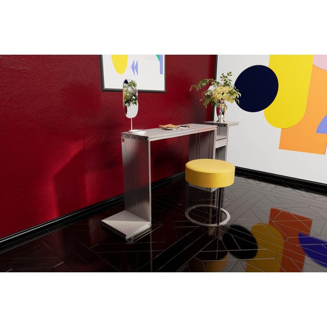 Paris Console Table from Aluminium Exchange For Sale - Image 4 of 6