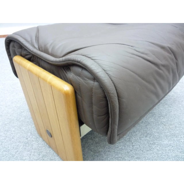 Otto Zapf Follow Me Leather Stool by Otto Zapf for Knoll Inc. / Knoll International, 1970s For Sale - Image 4 of 7