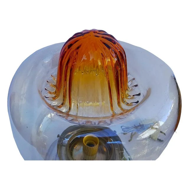 1970s Chromed Metal & Glass Table Lamp by Toni Zuccheri for VeArt, 1970s For Sale - Image 5 of 6