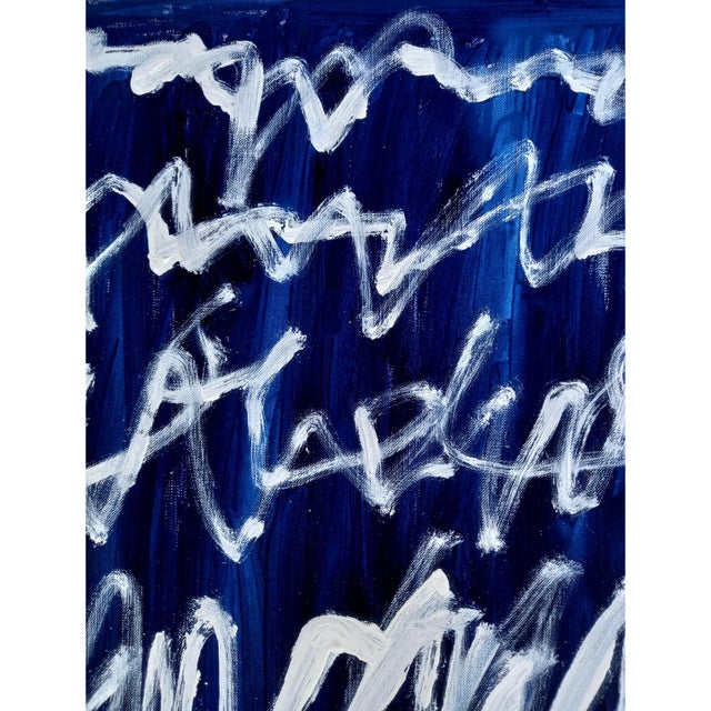 Set of 4 - 'Writing' Cy Twombly Inspired Abstract Original Art Installation by Diane Grant For Sale - Image 11 of 13