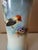 Sky Blue Antique Limoges B & Co Hand Painted Vase of Flowers & Taningers For Sale - Image 8 of 13