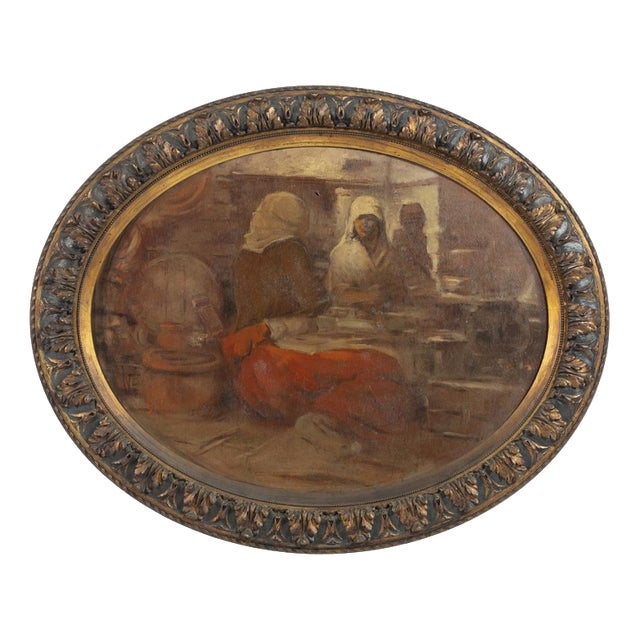 Abel Salazar, Vendedoras da Ribeira, 1920s, Oil Painting For Sale