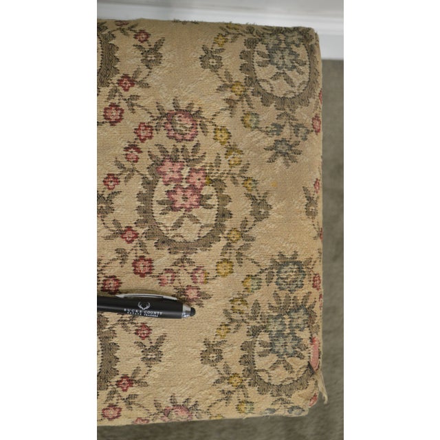 Black Antique Rococo Style Iron Leg Vanity Bench For Sale - Image 8 of 13