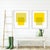 "The Interaction of Light Celery and Warm Yellow" by Liz Roache (Green, Yellow) This Modern, Mid Century, Contemporary...