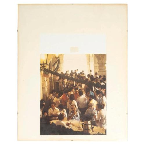 O. Malaganna, Meal, 1900s, Paper For Sale - Image 6 of 6
